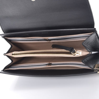 Chloe Suede Calfskin Faye Wallet Black 5 of 8