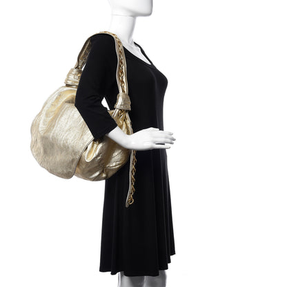 Givenchy Metallic Calfskin Hobo Chain Gold 2 of 9