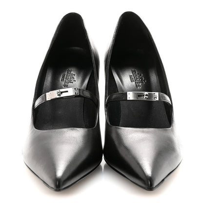 Hermes Nappa Majeste 80 Pumps 37.5 Black 3 of 9