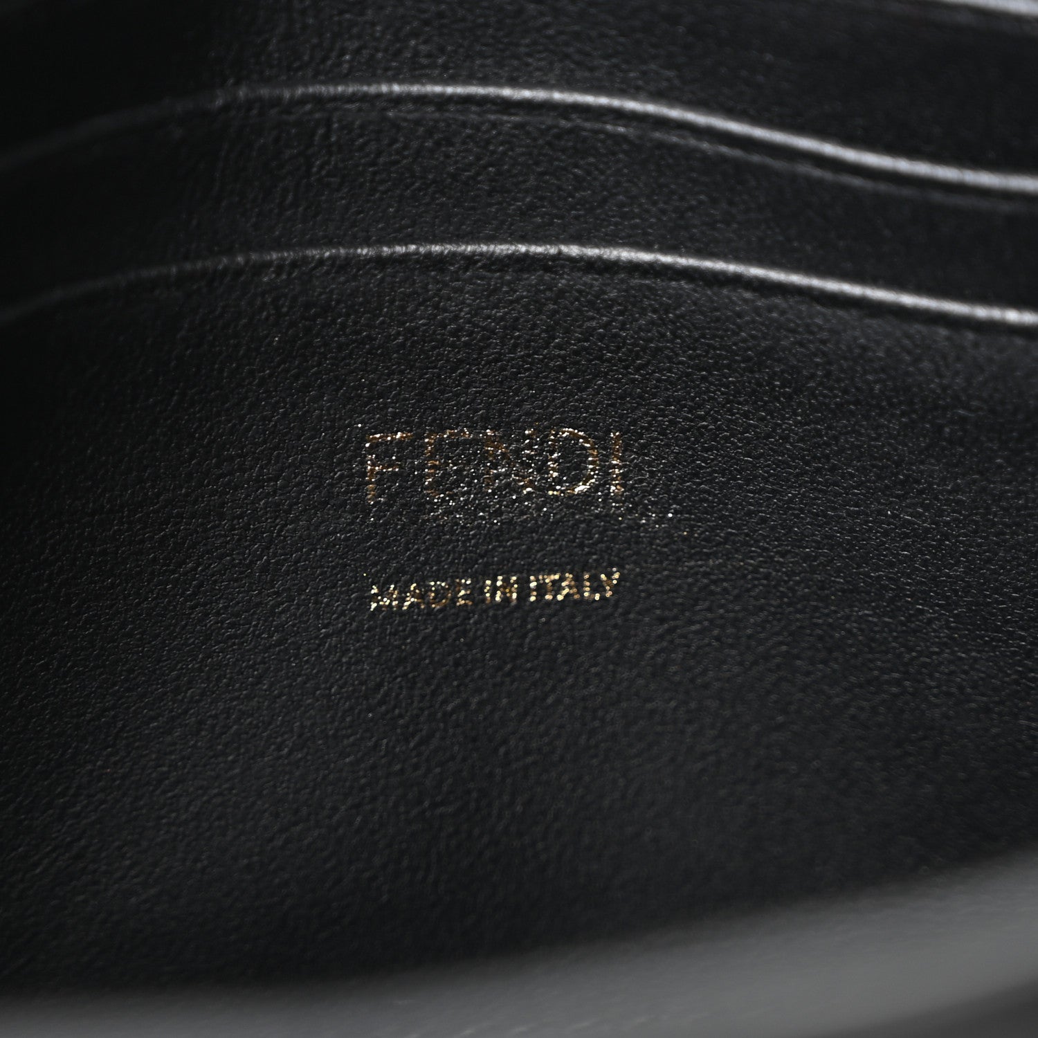 Fendi Nappa FF 1974 Embossed Mini Baguette Black 6 of 10