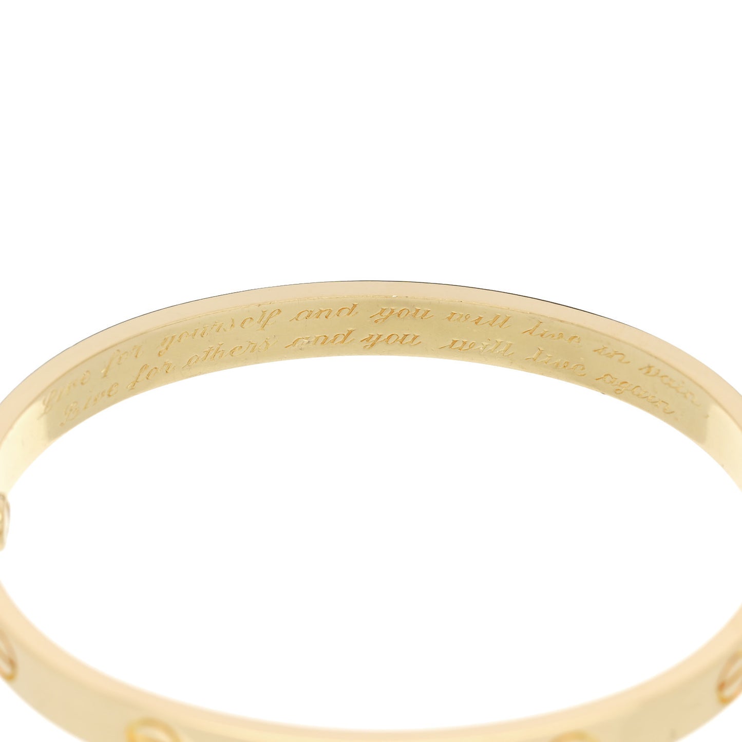 18K Yellow Gold LOVE Bracelet 17