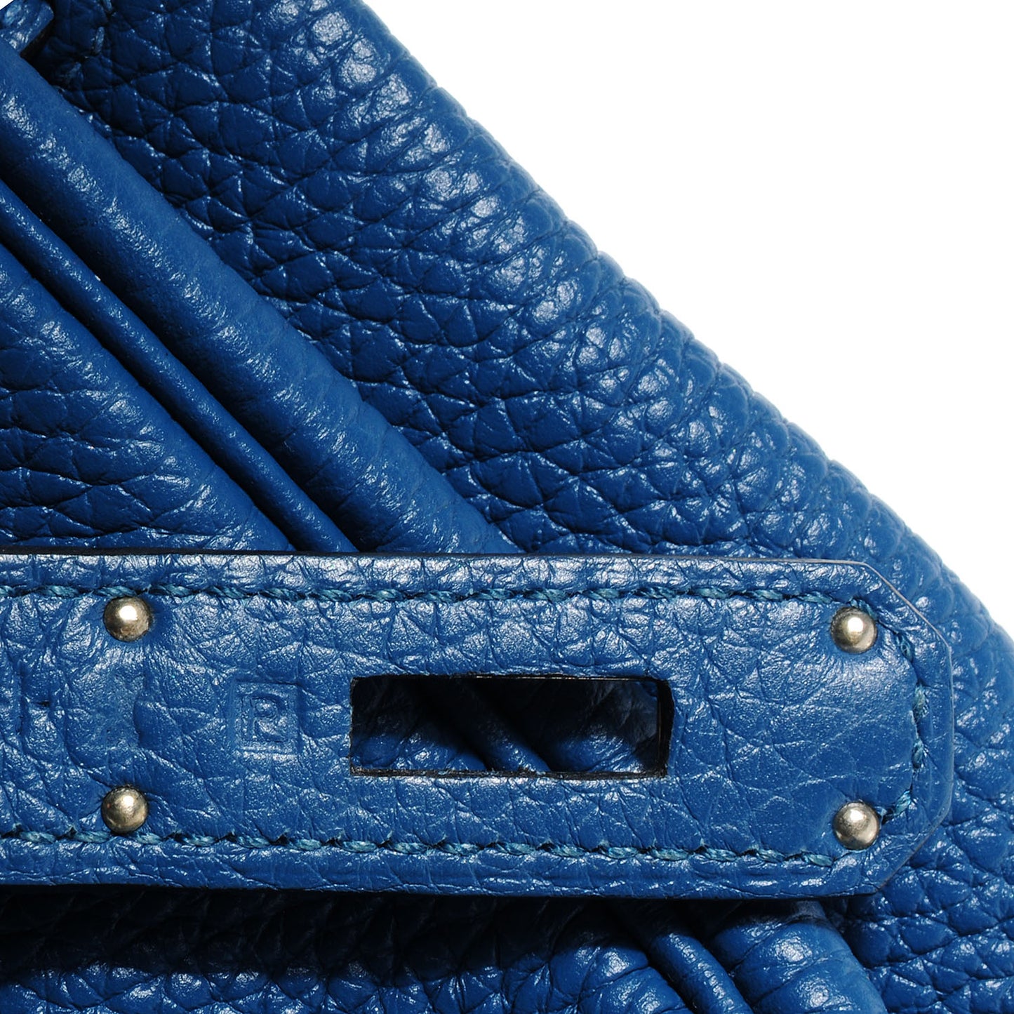 Taurillon Clemence Birkin 35 Bleu Thalassa