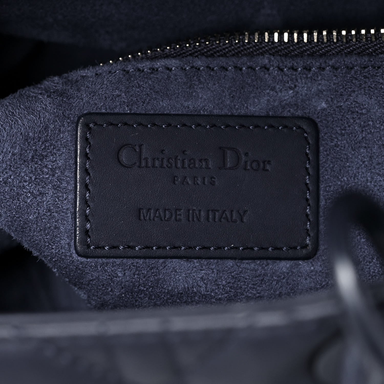 Christian Dior Ultra Matte Calfskin Cannage Medium Lady Dior Blue 12 of 15