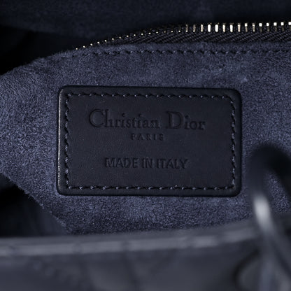 Christian Dior Ultra Matte Calfskin Cannage Medium Lady Dior Blue 12 of 15