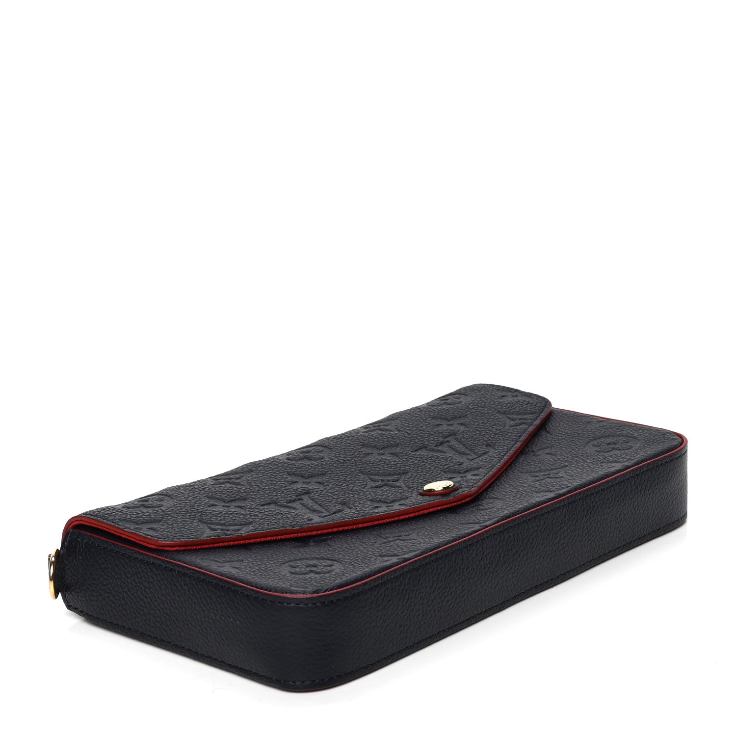 Louis Vuitton Empreinte Pochette Felicie Chain Wallet Marine Rouge 3 of 5