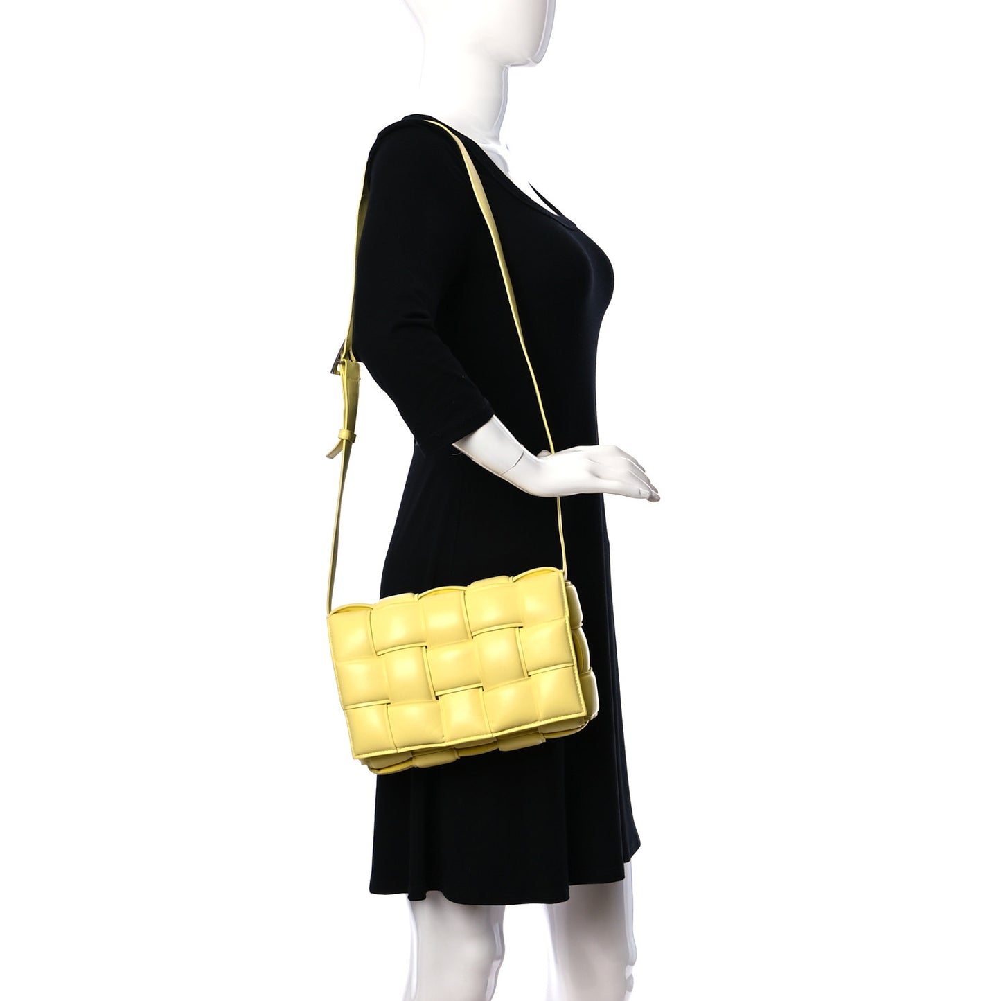 Nappa Maxi Intreccio Padded Cassette Crossbody Bag