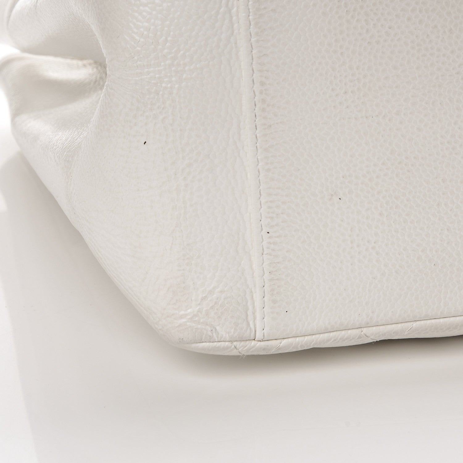 Chanel Caviar Quilted Grand Shopping Tote GST White 15 of 19
