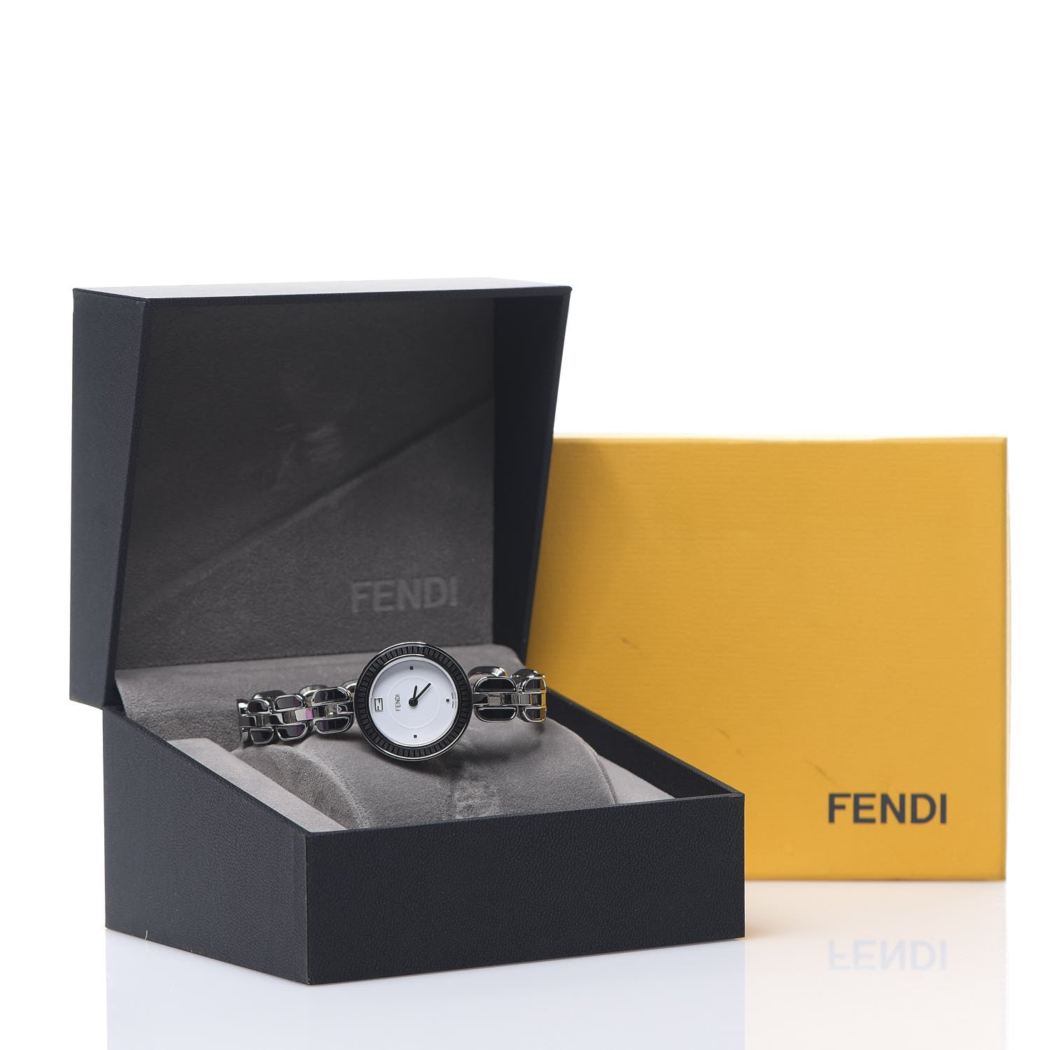 Fendi Stainless Steel Ceramic 28mm My Way Quartz Watch 6 of 6