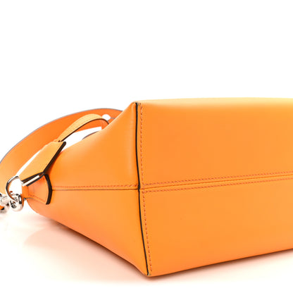 Fendi Vitello King Logo Embossed Medium By The Way Boston Bag Clementine 9 of 10