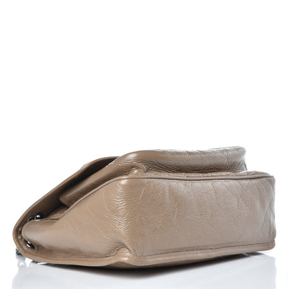 Saint Laurent Crinkled Calfskin Matelasse Monogram Medium Niki Chain Satchel Light Taupe 4 of 12
