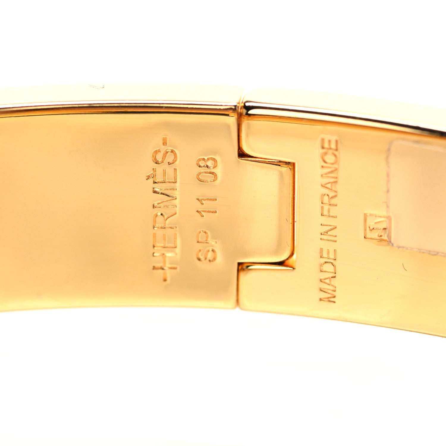 Hermes Enamel Narrow Clic Clac H Bracelet PM Rouge Baroque 4 of 8