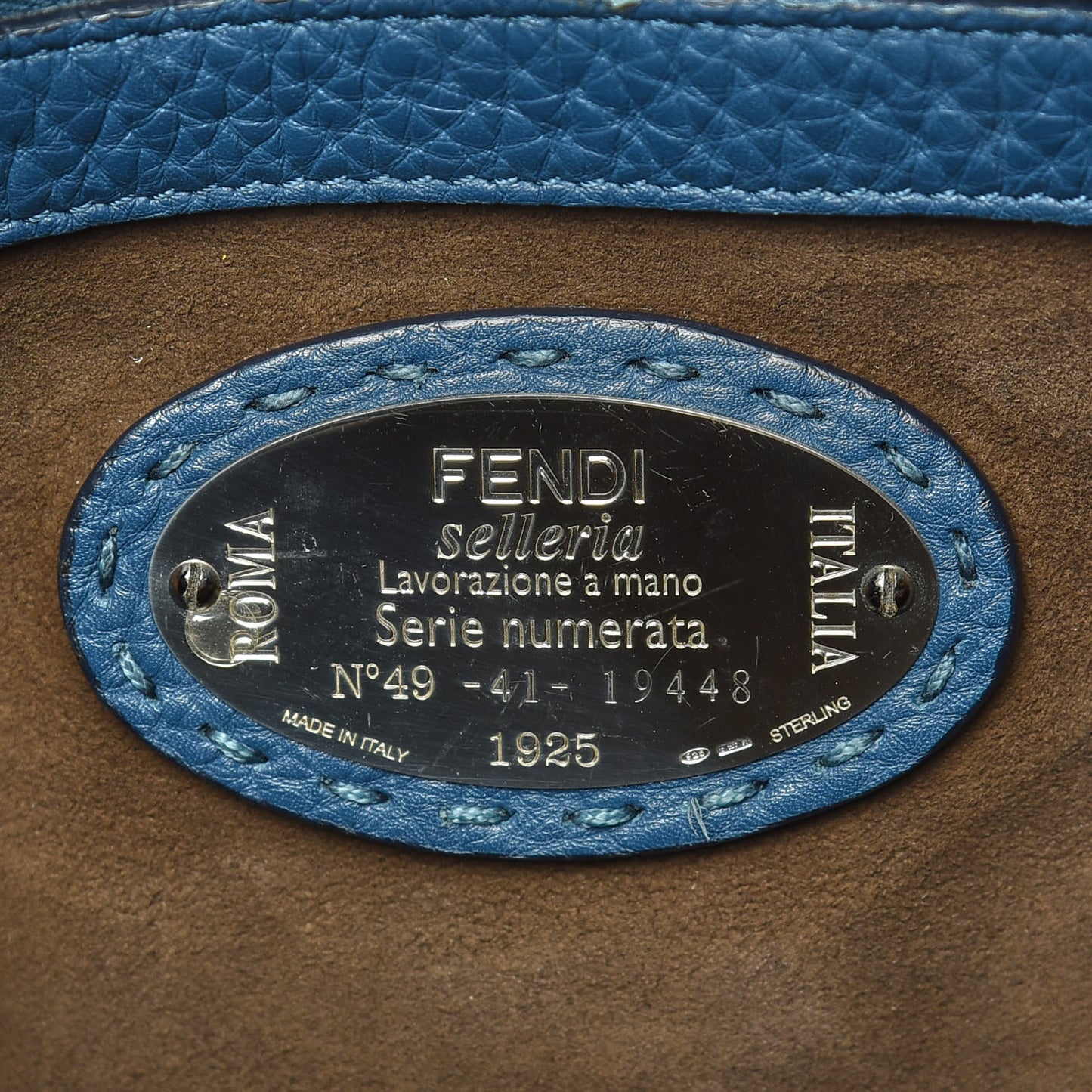 Cuoio Romano Selleria Small Anna Bucket Bag Blue