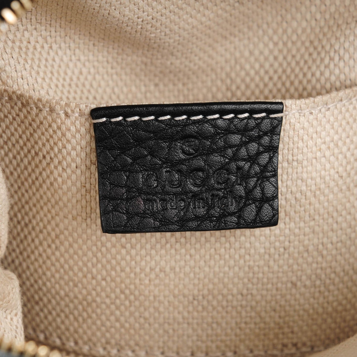 Pebbled Calfskin Mini Soho Chain Bag Black