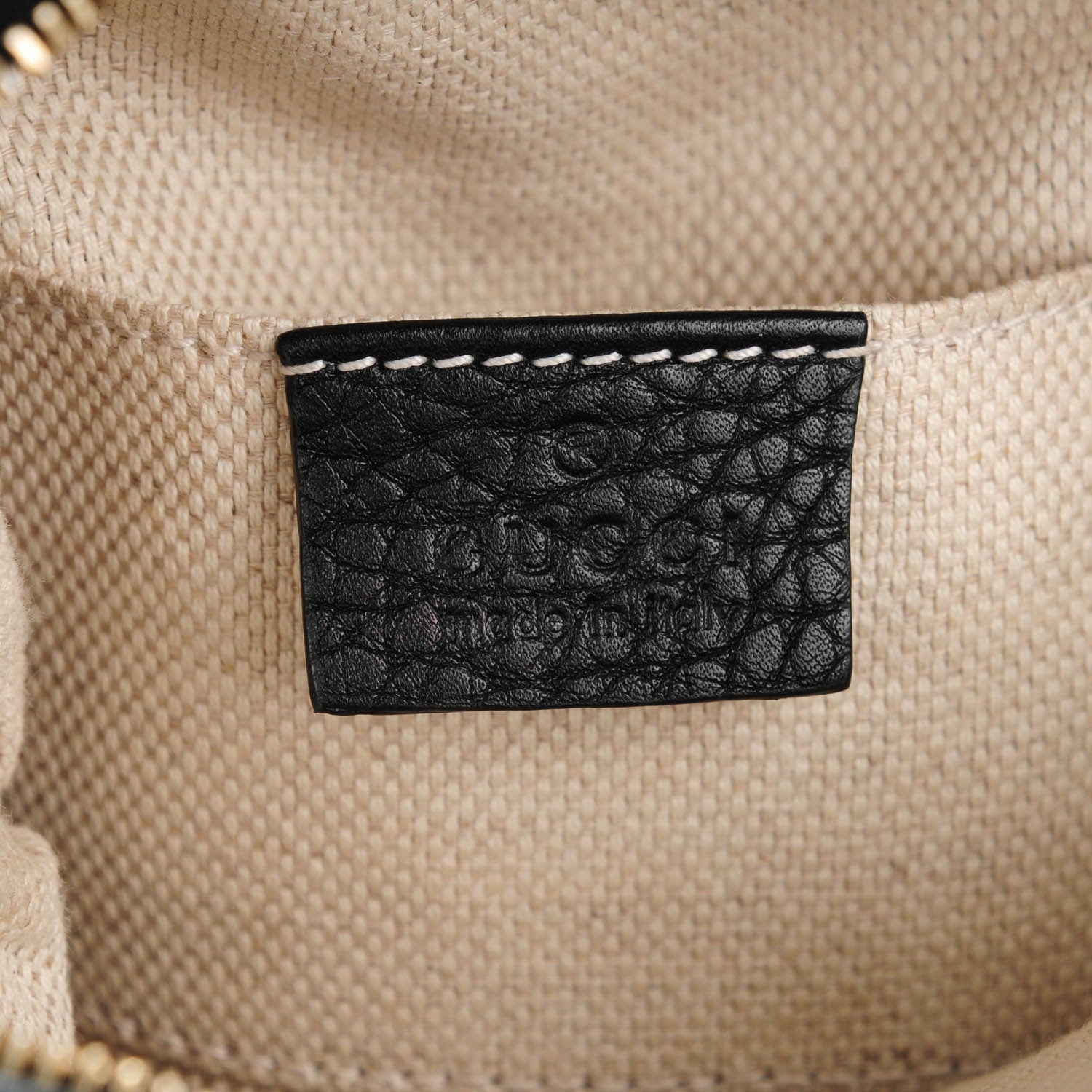 Gucci Pebbled Calfskin Mini Soho Chain Bag Black 6 of 7