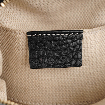 Gucci Pebbled Calfskin Mini Soho Chain Bag Black 6 of 7