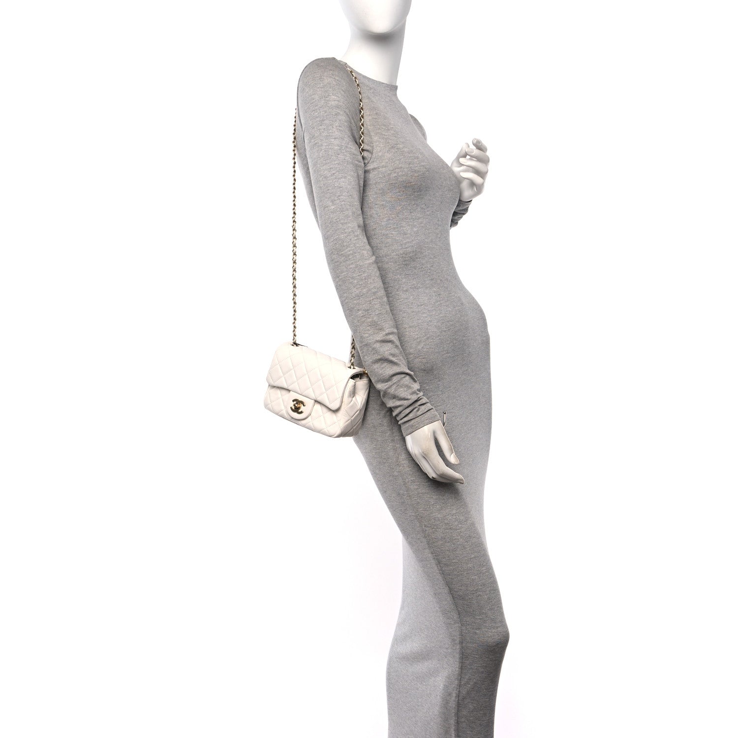 Chanel Lambskin Quilted Mini Pearl Crush Flap White 2 of 11