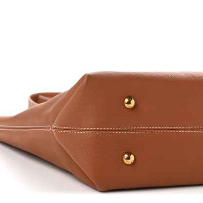 Louis Vuitton Grained Calfskin Low Key Cabas MM Cognac 8 of 9