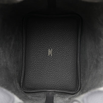 Hermes Taurillon Maurice Picotin Lock 18 PM Gris Misty 5 of 11