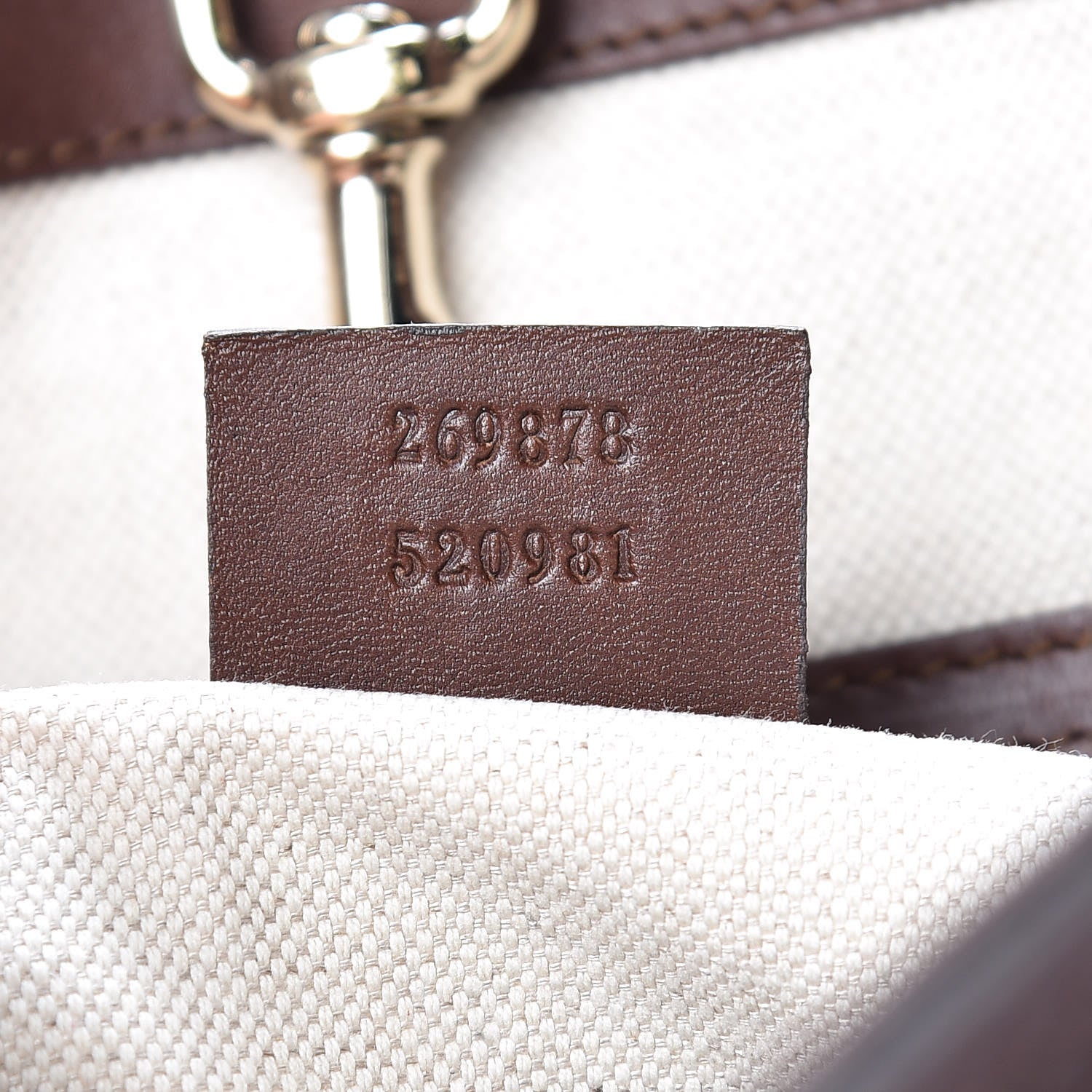 Gucci Diamante Calfskin Small Craft Tote Cuir 8 of 18