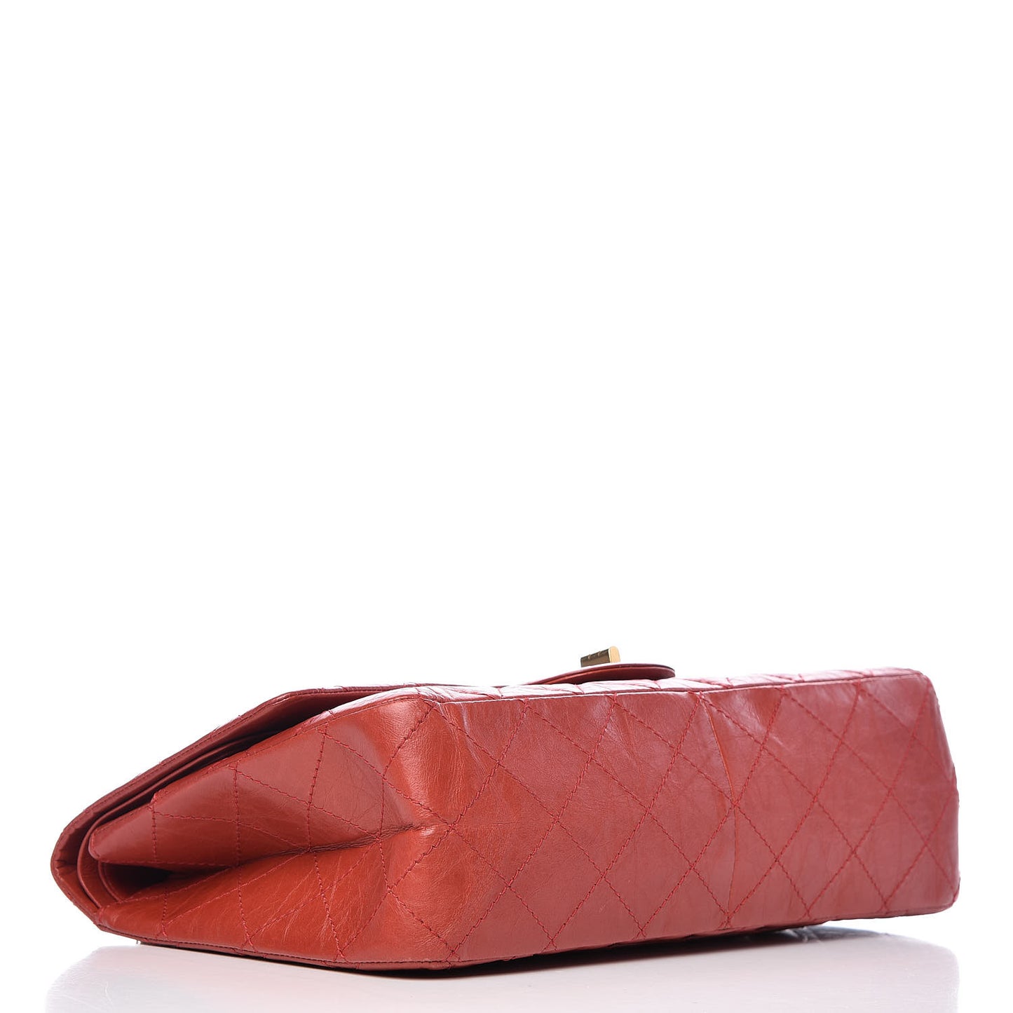 Aged Calfskin Quilted 2.55 Reissue 227 Flap Red