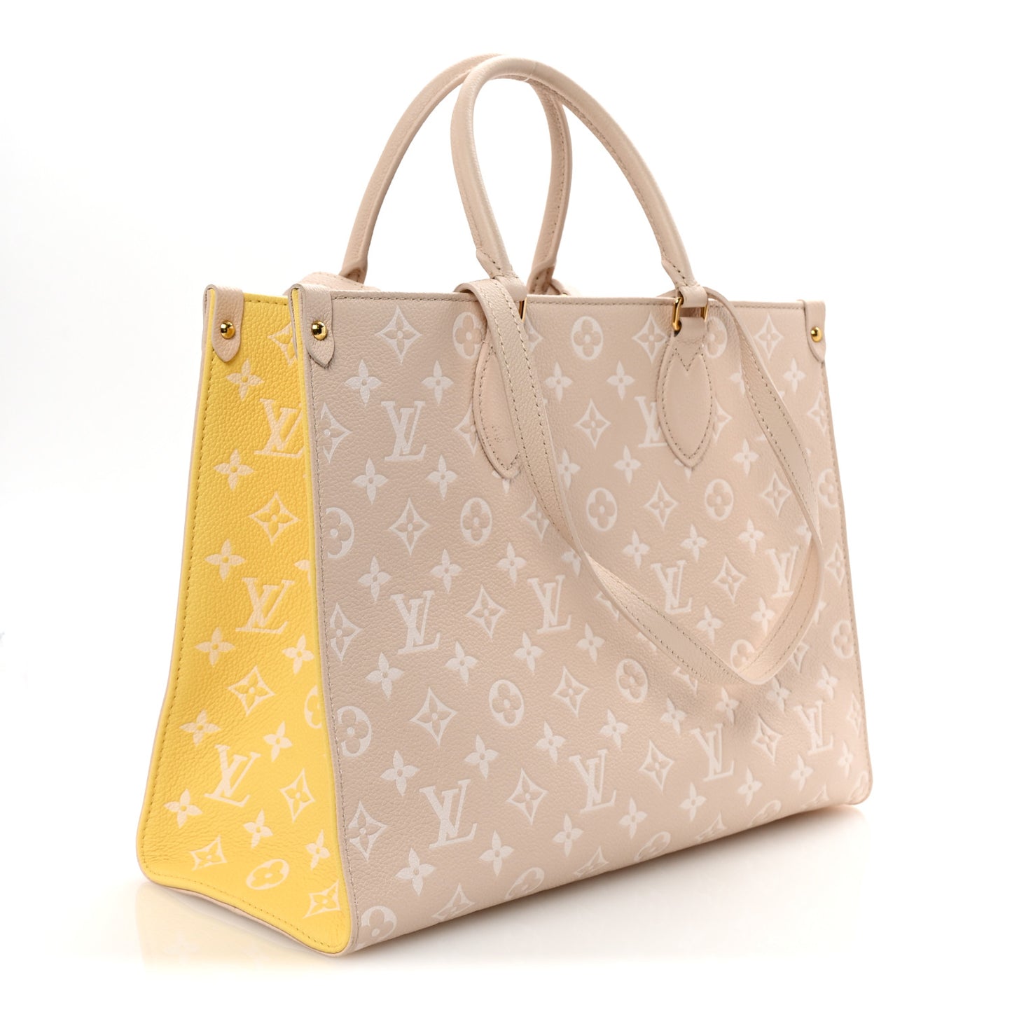 Empreinte Monogram Spring In The City Onthego MM Beige Pink Yellow