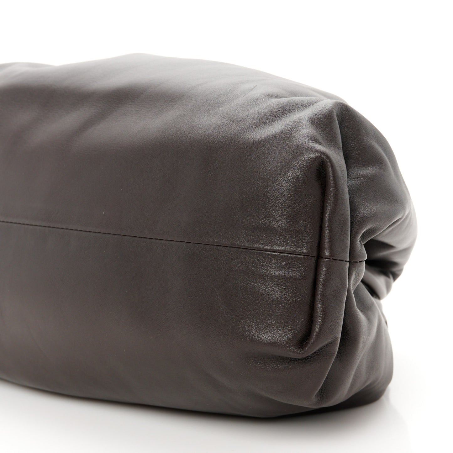 Smooth Butter Calf The Pouch Oversized Clutch Fondant
