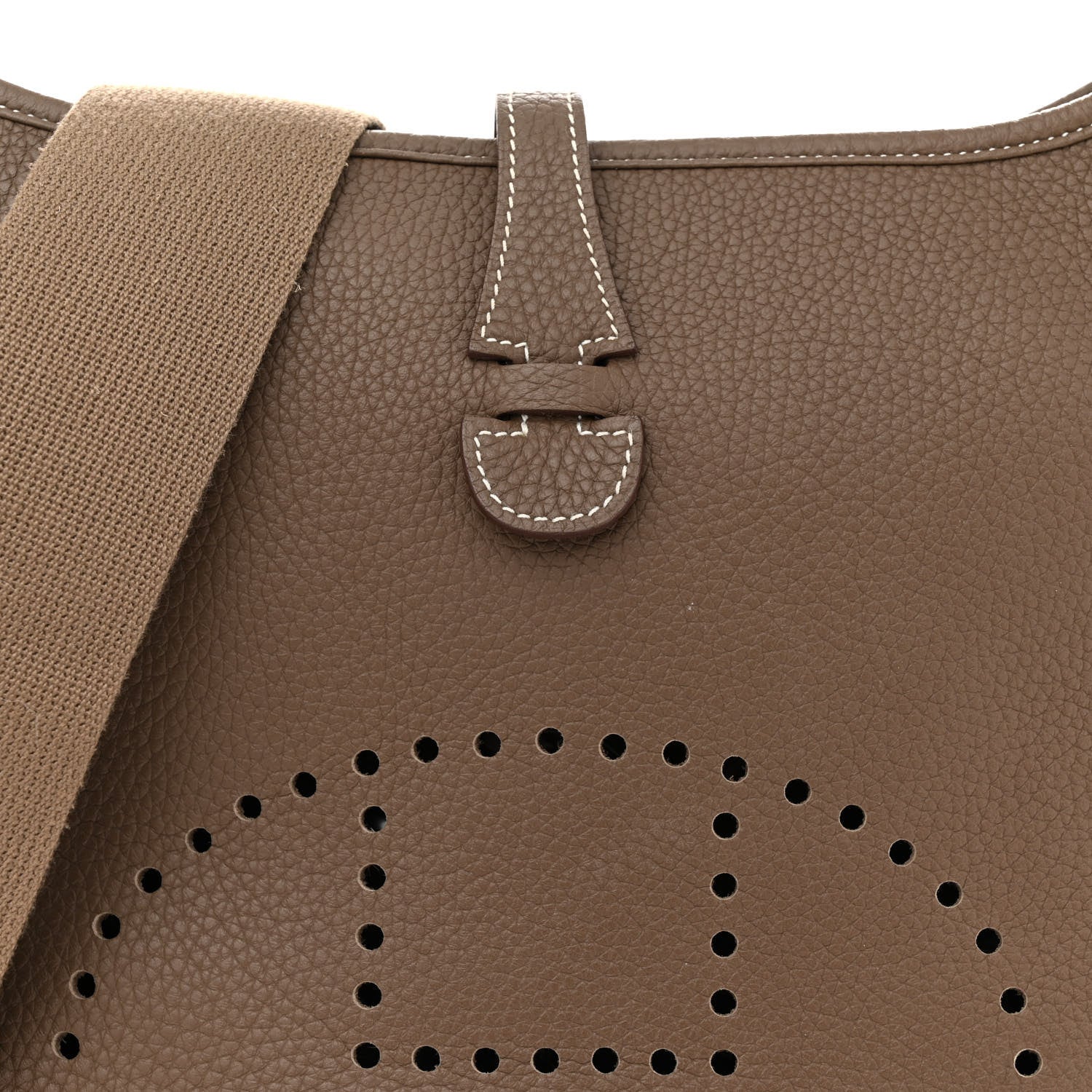 Hermes Taurillon Clemence Evelyne III PM Etoupe 8 of 13