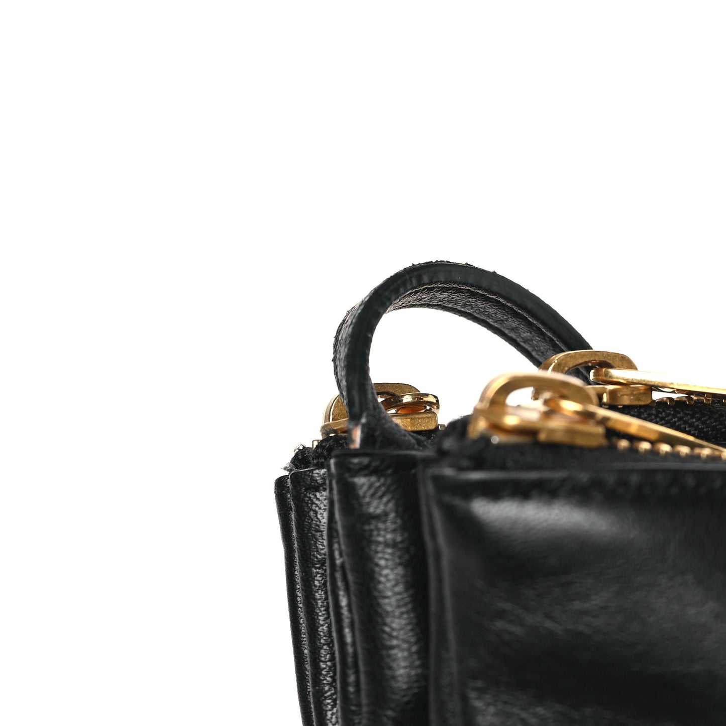 Lambskin Small Trio Crossbody Bag Black