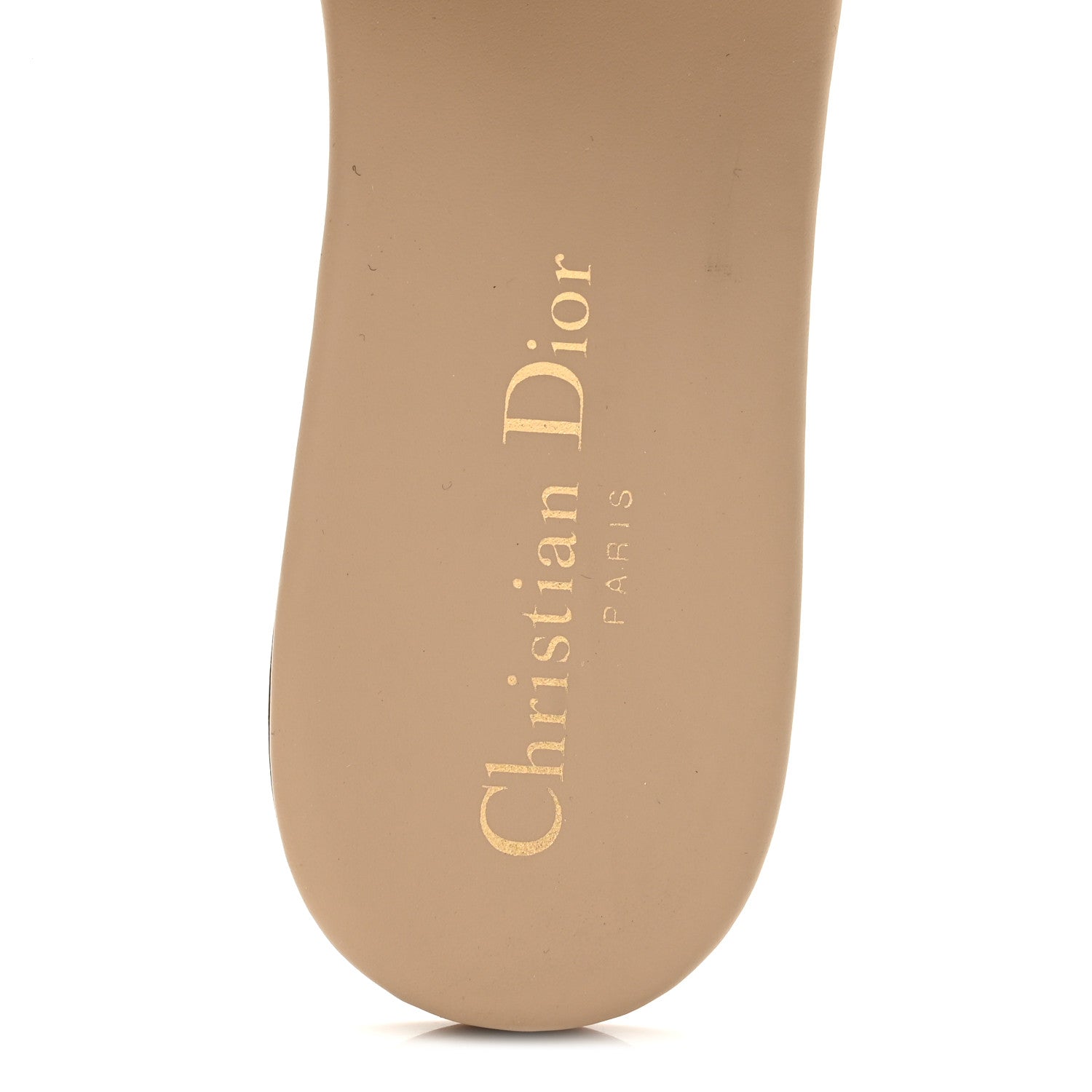 Christian Dior Calfskin 30 Montaigne Flat Slide Sandals 37 Desert 7 of 10