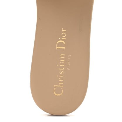 Christian Dior Calfskin 30 Montaigne Flat Slide Sandals 37 Desert 7 of 10