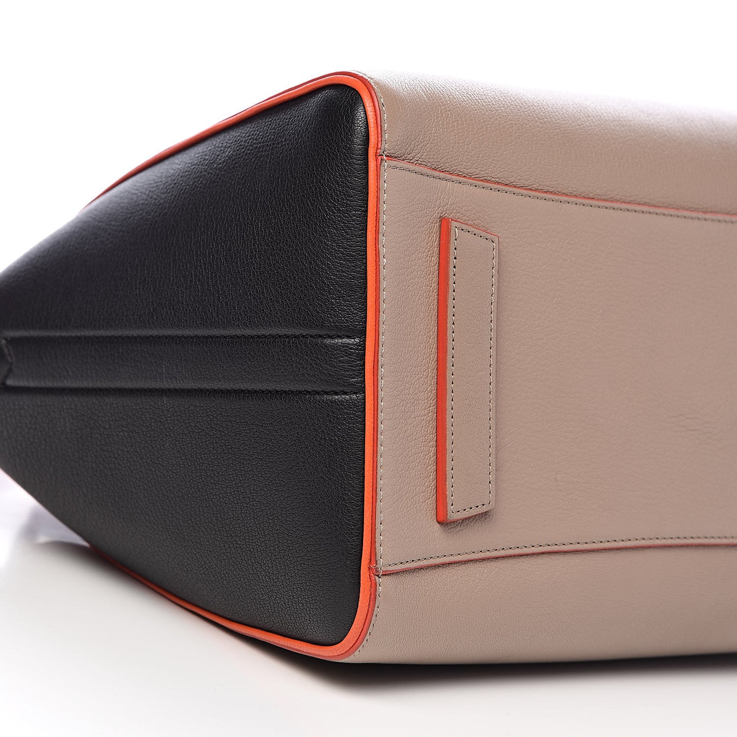 Sugar Goatskin Medium Tri-Color Antigona Taupe Black Orange