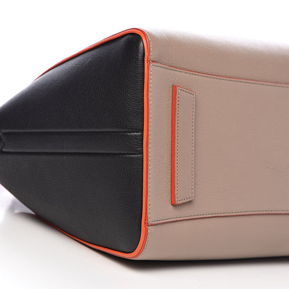 Givenchy Sugar Goatskin Medium Tri-Color Antigona Taupe Black Orange 8 of 10