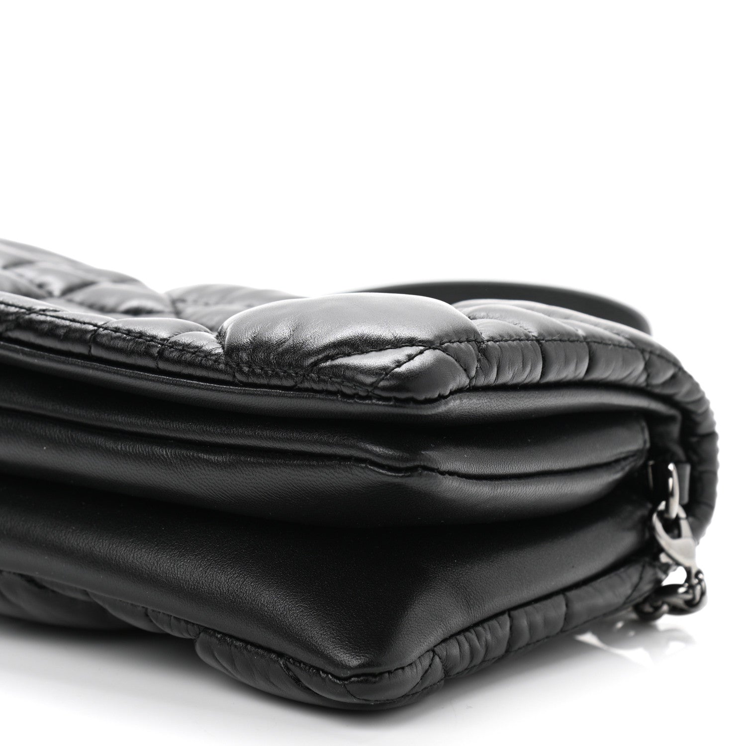 Christian Dior Calfskin Macrocannage Mini Caro Bag Black 9 of 9