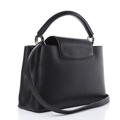 Louis Vuitton Taurillon Capucines PM Black 3 of 9