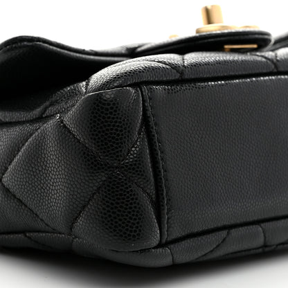 Chanel Caviar Quilted Mini Twist Your Buttons Flap Black 9 of 10