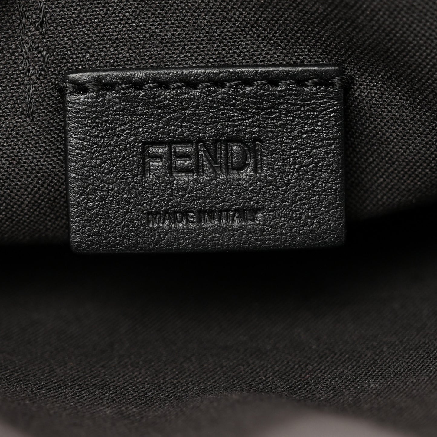 Vitello Soft F is Fendi Bi-Color FF 1974 Embossed Envelope Wallet On Chain with Pouches Maya Black