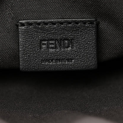 Fendi Vitello Soft F is Fendi Bi-Color FF 1974 Embossed Envelope Wallet On Chain with Pouches Maya Black 7 of 12