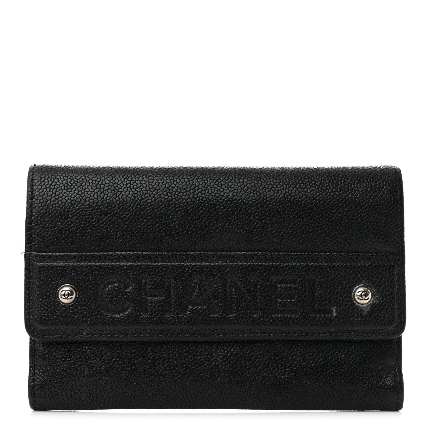 Chanel Caviar Outdoor Ligne Wallet Black 1 of 14