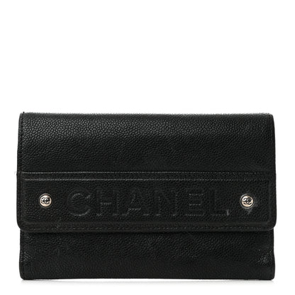 Chanel Caviar Outdoor Ligne Wallet Black 1 of 14