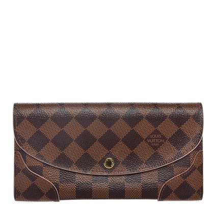 Louis Vuitton Damier Ebene Caissa Wallet Rose Ballerine 1 of 7