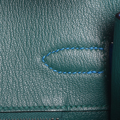 Hermes Togo Verso Birkin 35 Bleu Zanzibar Malachite 14 of 37