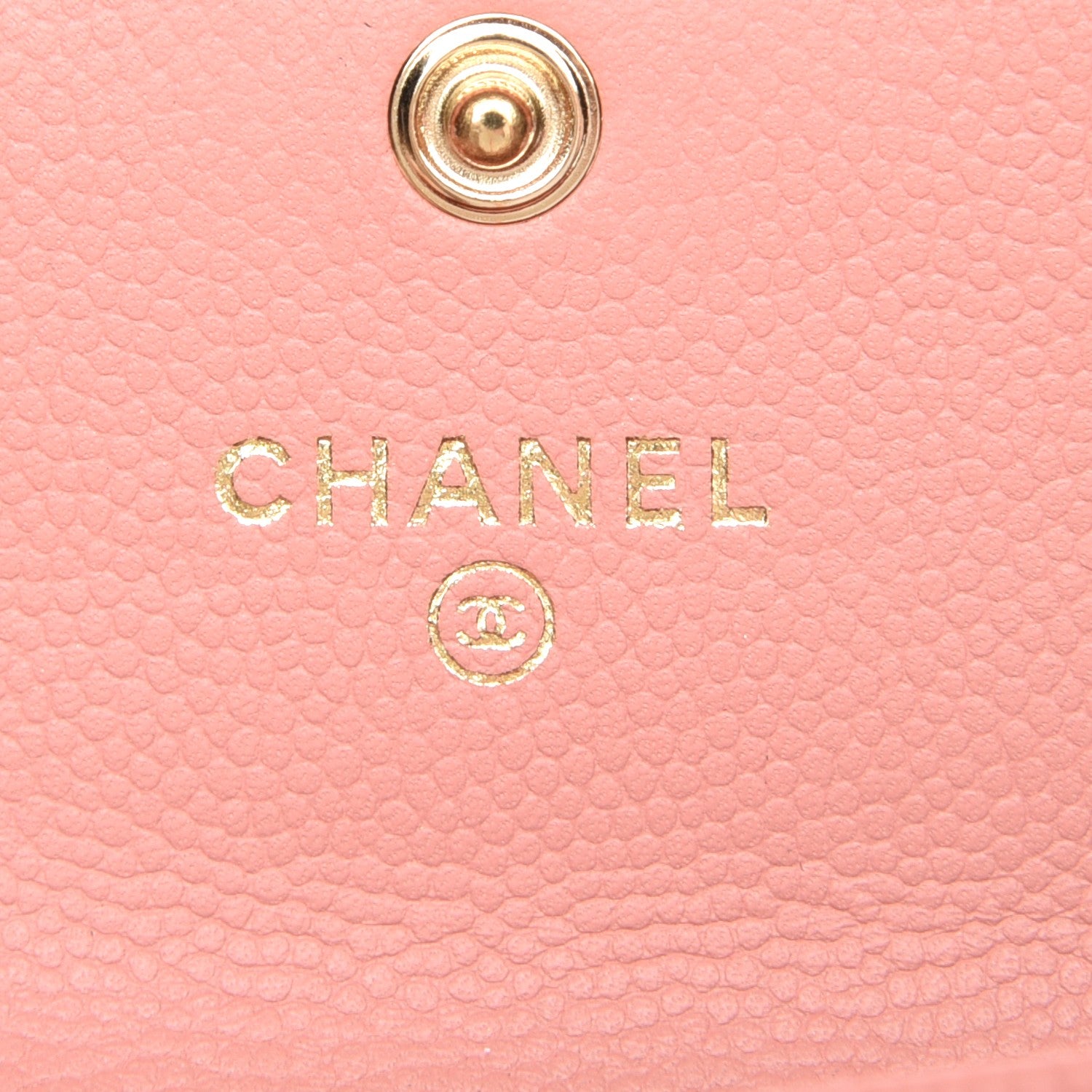 Chanel Caviar Quilted Boy Card Holder Wallet Light Pink 6 of 9