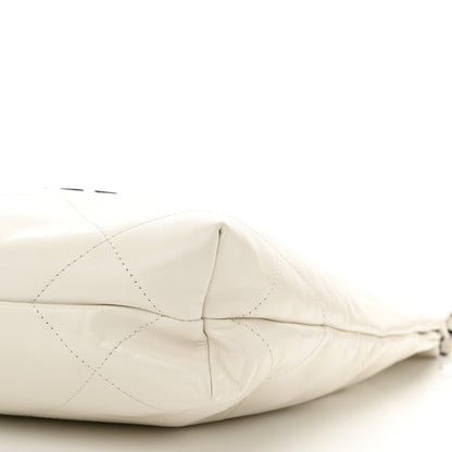 Chanel Shiny Calfskin Quilted Small Chanel 22 White 11 of 11