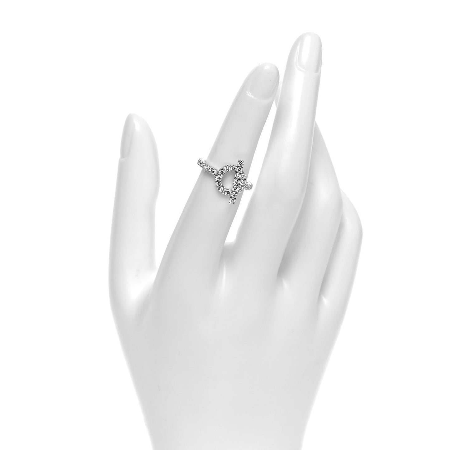 18K White Gold Diamond Finesse Ring 50 5.25