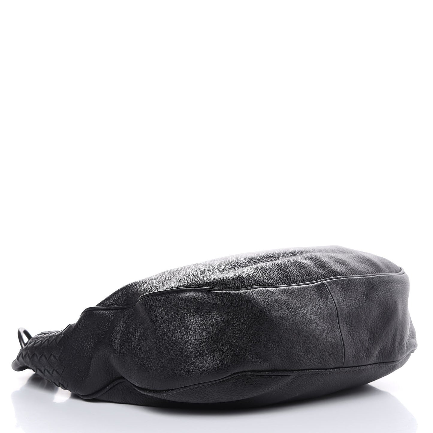 Cervo Intrecciato Shoulder Bag Black