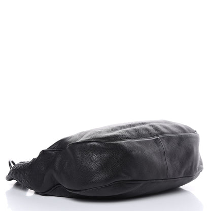 Bottega Veneta Cervo Intrecciato Shoulder Bag Black 4 of 12