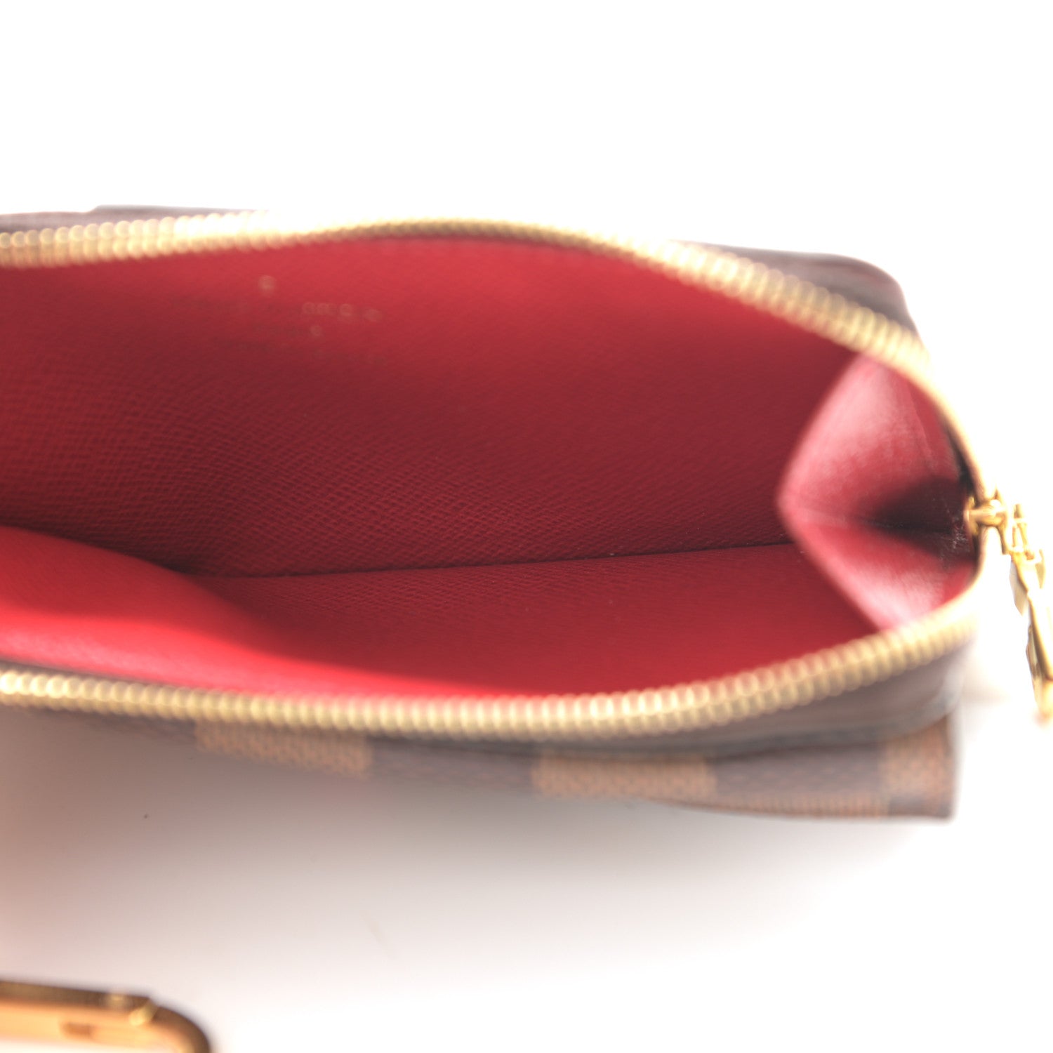 Louis Vuitton Damier Ebene Recto Verso Card Holder Red 5 of 6