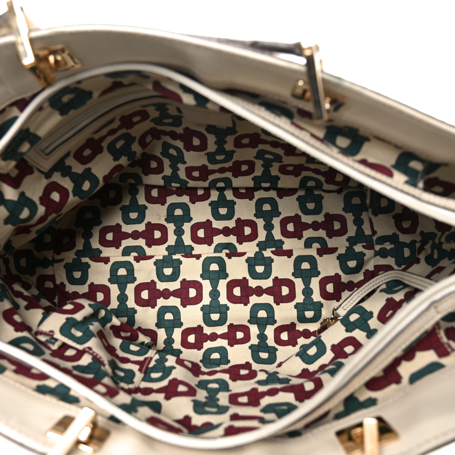 Gucci Guccissima Large Punch Tote Ivory 5 of 10