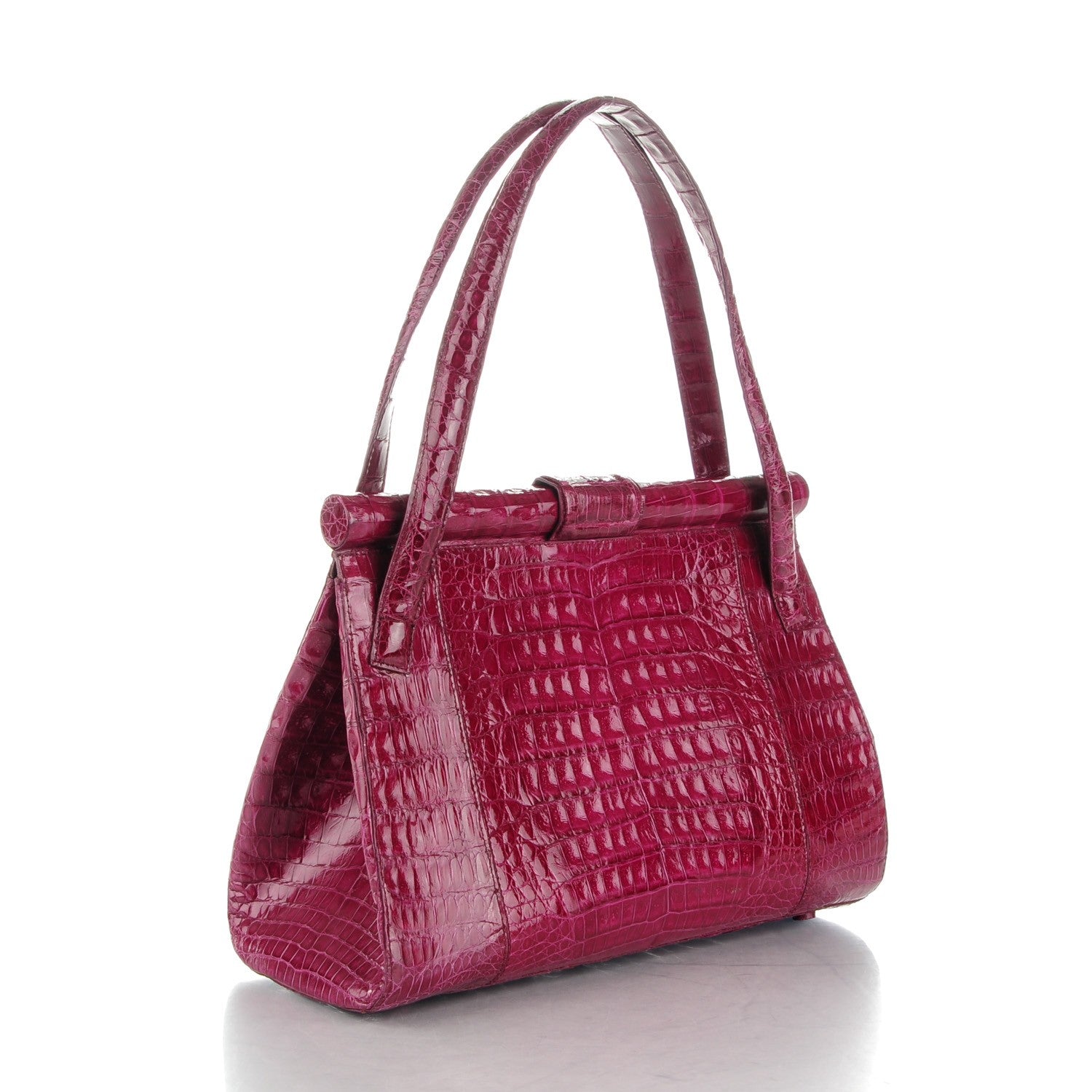 Nancy Gonzalez Crocodile Tote Purple 3 of 6