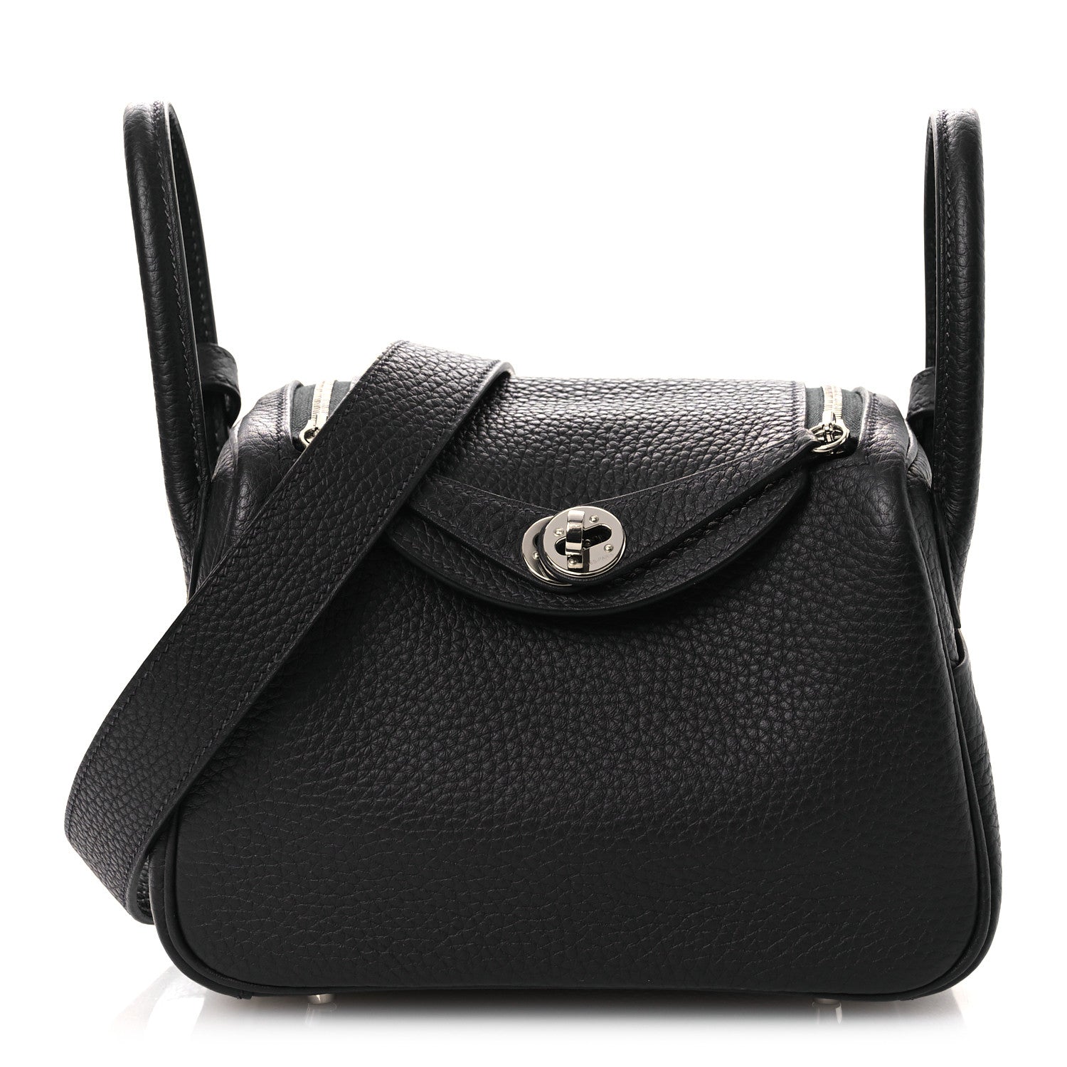 Hermes Taurillon Clemence Mini Lindy 20 Caban 1 of 10